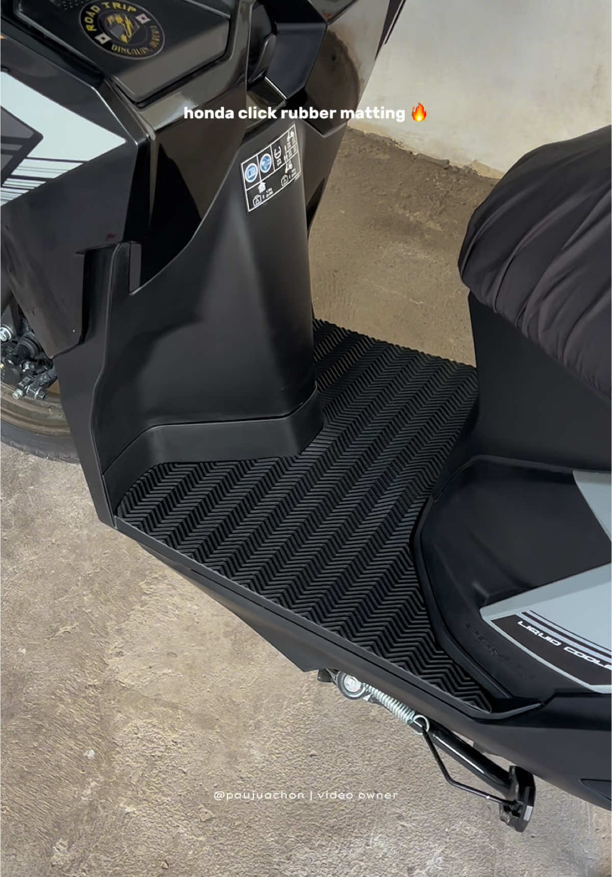 simple na maangas 🔥 #rubbermatting #footboardmatting #motoraccessories #click125i #fyp 