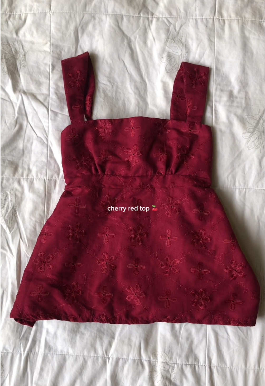 perf cherry top for date ❤️💫  #tops #top #redtop #trendingtop #fashion #OOTD 