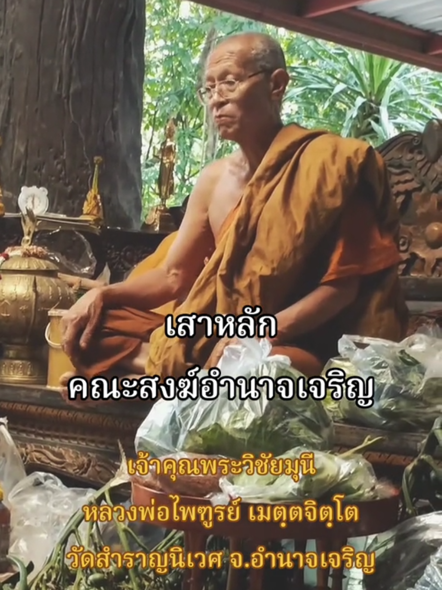 พระวิชัยมุนี (หลวงพ่อไพฑูรย์ เมตฺตจิตฺโต) วัดสำราญนิเวศ จ.อำนาจเจริญ #เสาหลักคณะสงฆ์ 