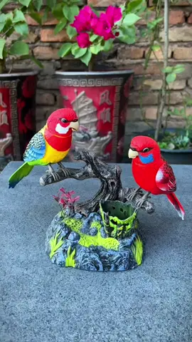 Đồ trang trí đôi chim giả cảm ứng #xuhuong #dodungtienich 
