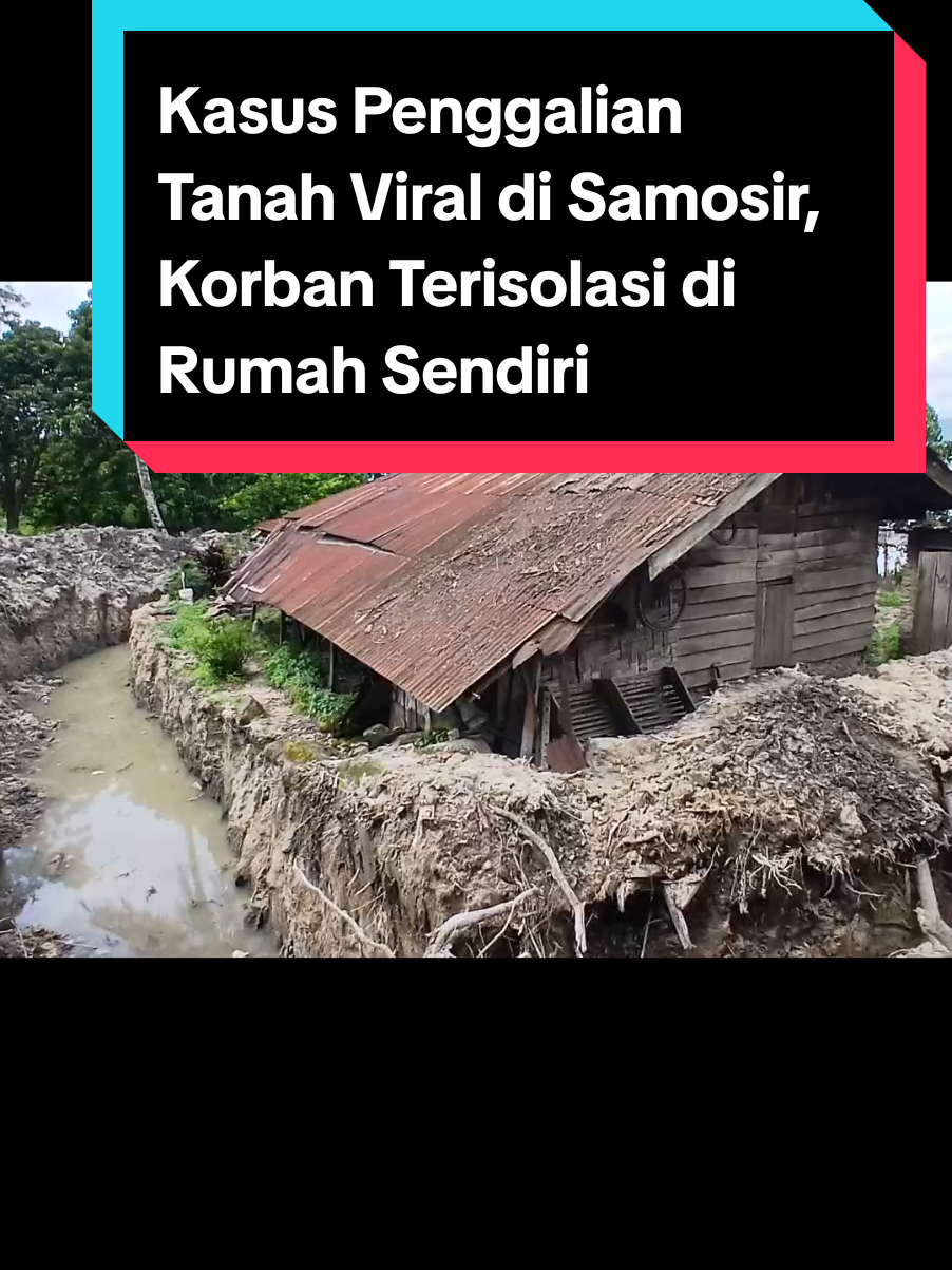 Miris melihat kondisi rumah yang diisolasi pelaku, penggalian tanpa izin perkara tanah warisan#samosir #penggalian #terisolasi #sadis #fyp #danautoba 