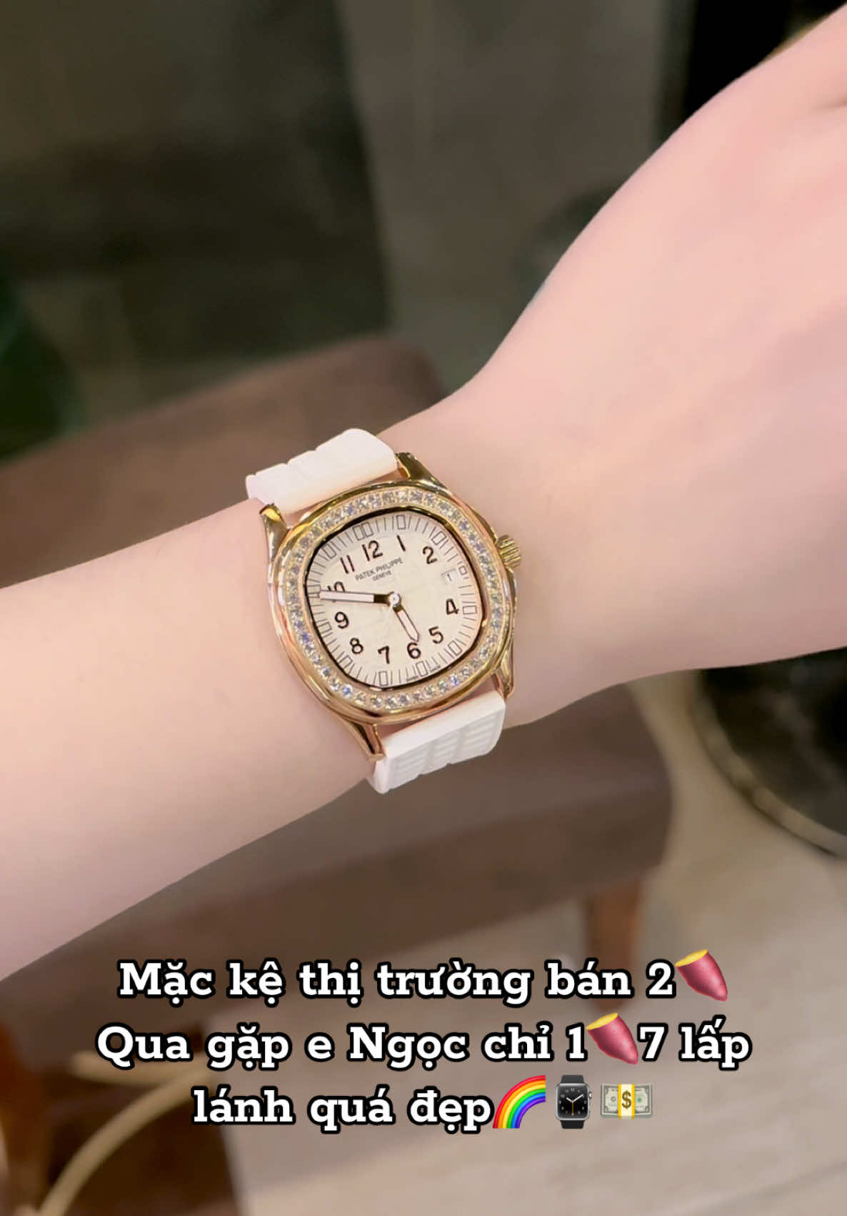 Bản màu mới xinh xỉu🥰Chị e tay to tay nhỏ đừng sợ không vừa nha mẫu nhà e tay nào đeo cũng đẹp ạ😘#donghodep #xuhuong #xuhuongtiktok #fypシ #donghodeotay #fyp #donghothoitrang #fy 