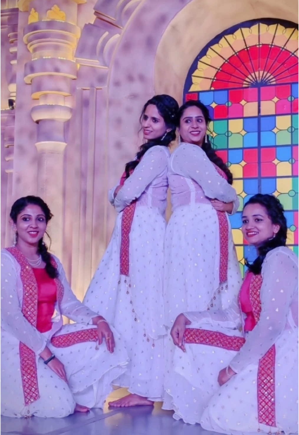 Four friends, one stage, pure joy! 💃🎶  Let the rhythm take over! 🌍✨ #DanceWithJoy #GlobalVibes #globalvillage #dubai #dance #songs #status #shorts #danceshow 