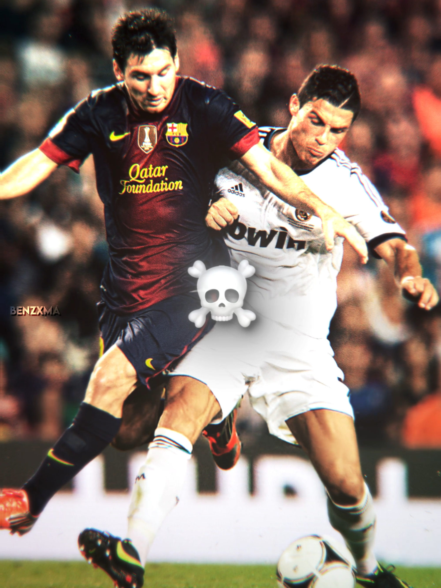 When Ronaldo VS Messi 🥶🤯 #ronaldo #football #shorts #viralvideo #cristianoronaldo #manchesterunited #funny #moments #edit