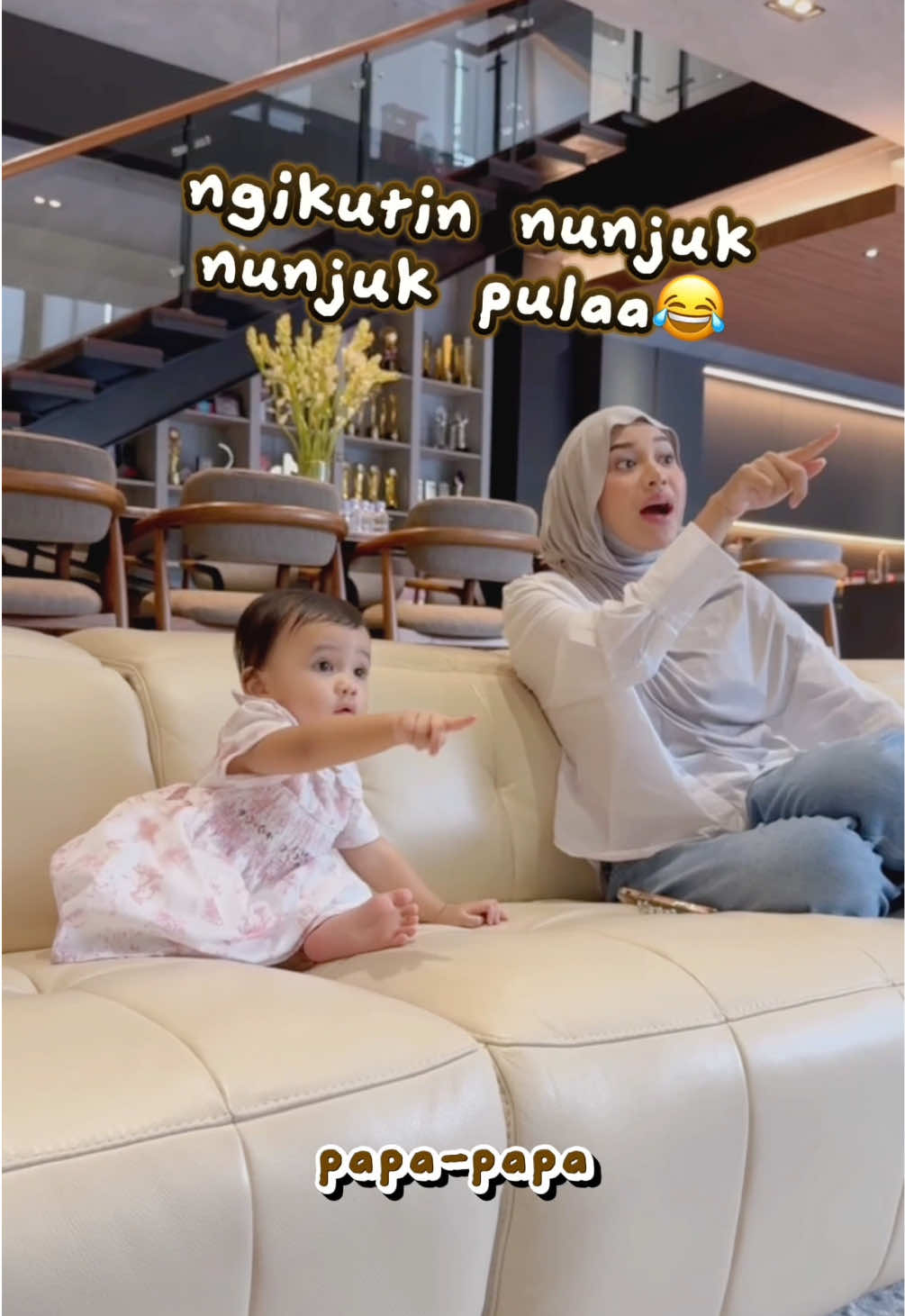 Kemaren kakak sama adek semangatin papa lho dari rumah @Atta Halilintar 🥰😅