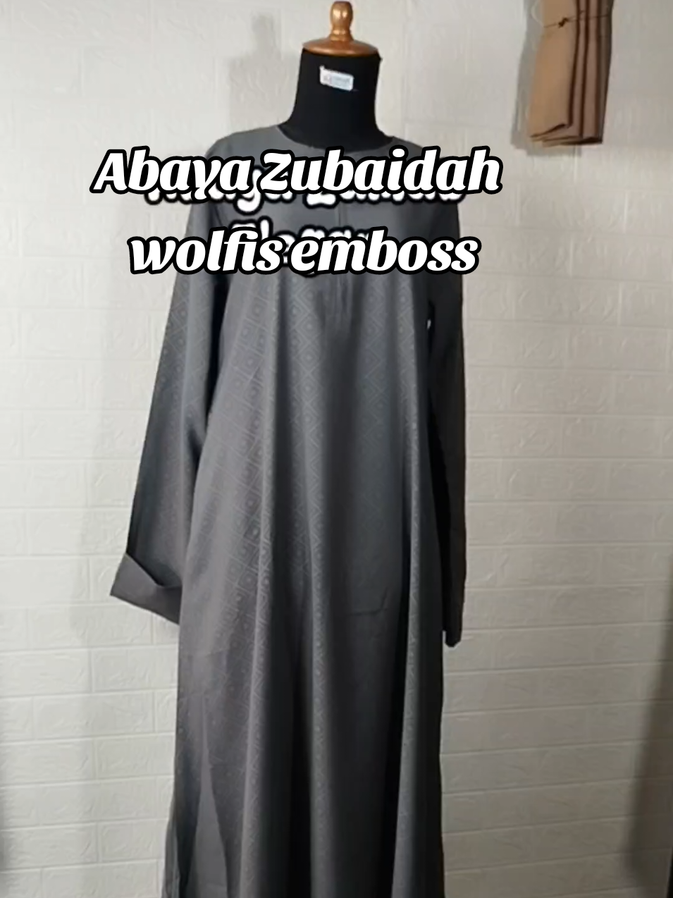 Abaya Zubaidah wolfis emboss #abaya #abayawolfis #abayaemboss #abayazubaidah 