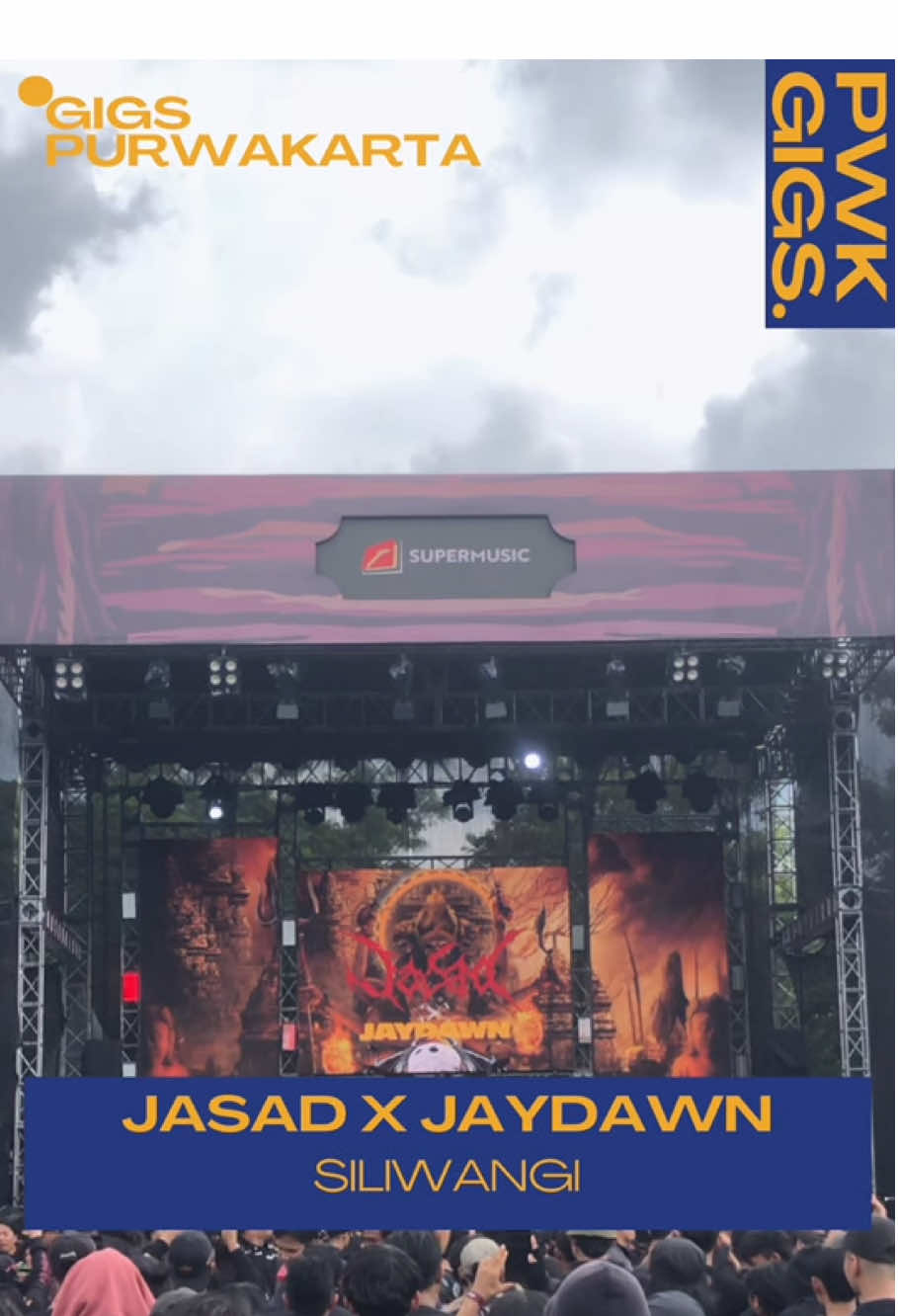 Aksi memukau dari Teh @popopuji bersama @jasad ketika menggantikan @ManJasad_official karena sedang pemulihan dari sakitnya. Keren🔥  Lekas sehat kembali kang @ManJasad_Official Rahayu. 🖤 #jasad #deathmetal #hellprint #hellprintunitedday #supermusic #bandung @ManJasad_official 