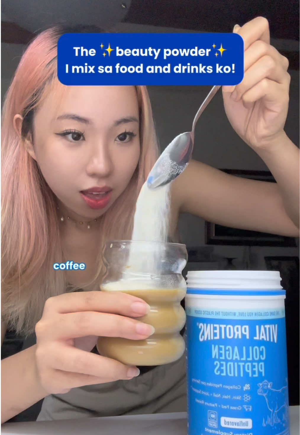 My favorite beauty powder ~ Naka 30% off?! Yay! 😉😍💪🤍 #fyp #trending #tiktokph #collagenpowder #vitalproteins #collagenpeptides #collagenbenefits #puritanspride #collagendrink 