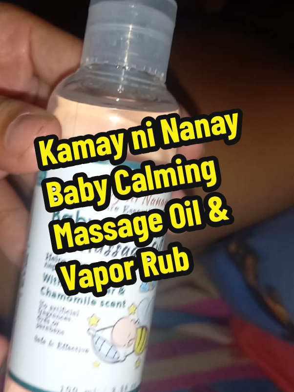 Hirap ba makatulog si Baby? or may sipon at ubo ba si baby? Ito ang sagot diyan, Kamay ni Nanay Baby Calming Massage Oil and Vapor Rub‼️ Check the yellow basket to order 💛  #fyp #legitaffiliate #affiliatemarketing #kamayninanay #kamayninanayvaporub #kamayninanaycalmingoil 