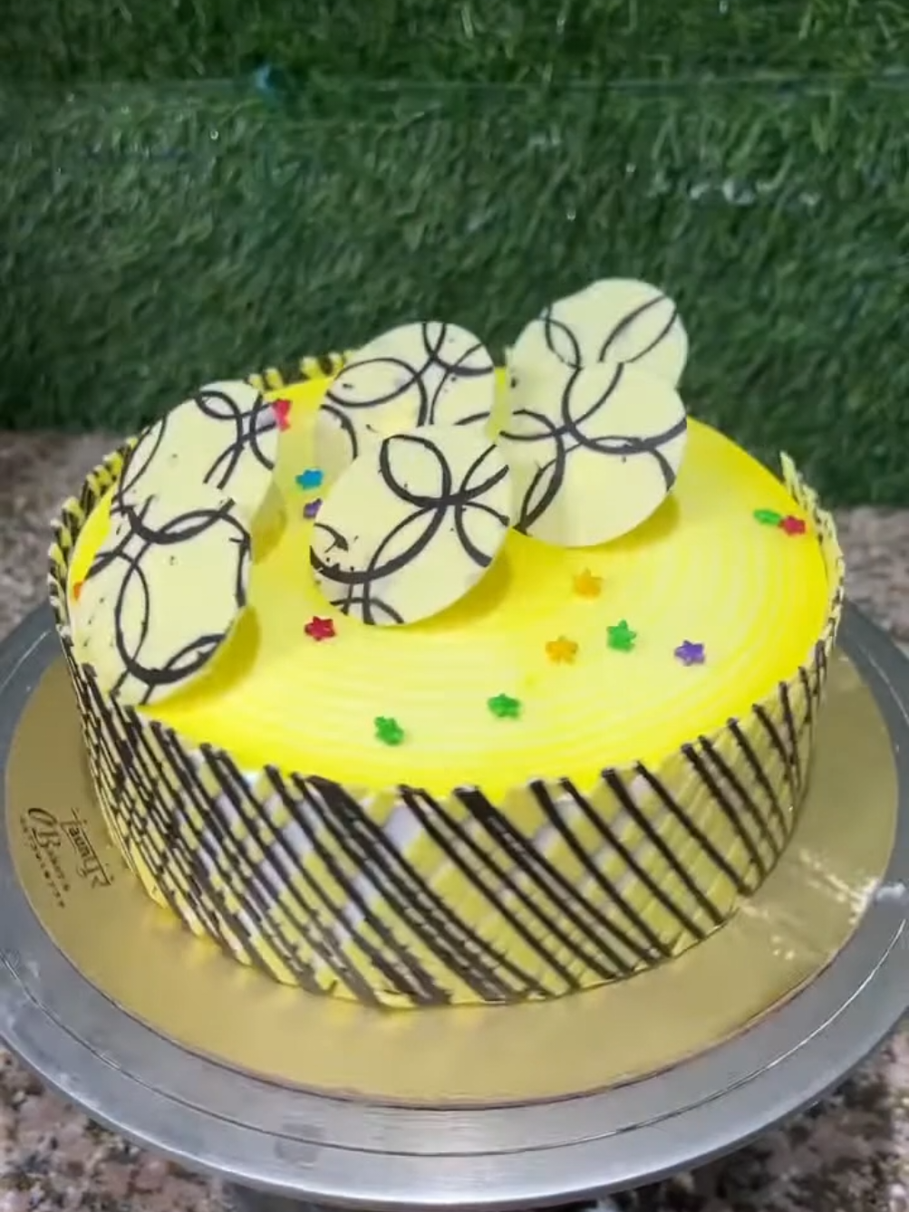 Chocolate Garnish And Pineapple Cake Decoration Ideas Full Tutorial#designtok #cakedecorating #yummyfood #trendingvideo #viral_video #design #tik_tok 