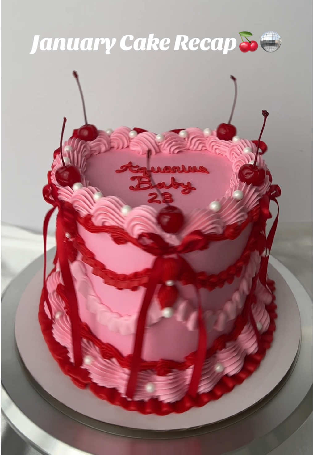 January cake recap🍒🪩 thank you so much for my best month yet!! 💗 #ValentinesDayCakes #BentoCakes #CakeCulture #OceanCountyNJ #SweetTreats #MiniCakes #OceanCountyNJ #NJcakes #OceanCountyBaker #NJbaker #CakeCultureNJ #CustomCakesNJ #NJsmallbusiness #VintageCakes #CakeArt #NJcakeartist #OceanCountyCakes #CakesofInstagram #NJweddings #NJbirthdaycakes #ShoreStyleCakes #NJevents #CakeDecorating #CustomCakesOceanCounty #NJpartyplanner #JerseyShoreBaker #DessertTableNJ #NJcelebrations #OceanCountyEvents #CakeInspo #NJcakeboss #OceanCountyDesserts #JerseyCakes #VintageCakeDesign #SupportLocalNJ #NJbakery