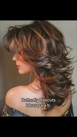 “El Corte Mariposa” luce genial tanto en cabello corto como en largo, le da volumen y cuerpo a tu melena.  #butterflycut #cortemariposa 🦋 #hairstyles #for #women #ideas #spring #hair 