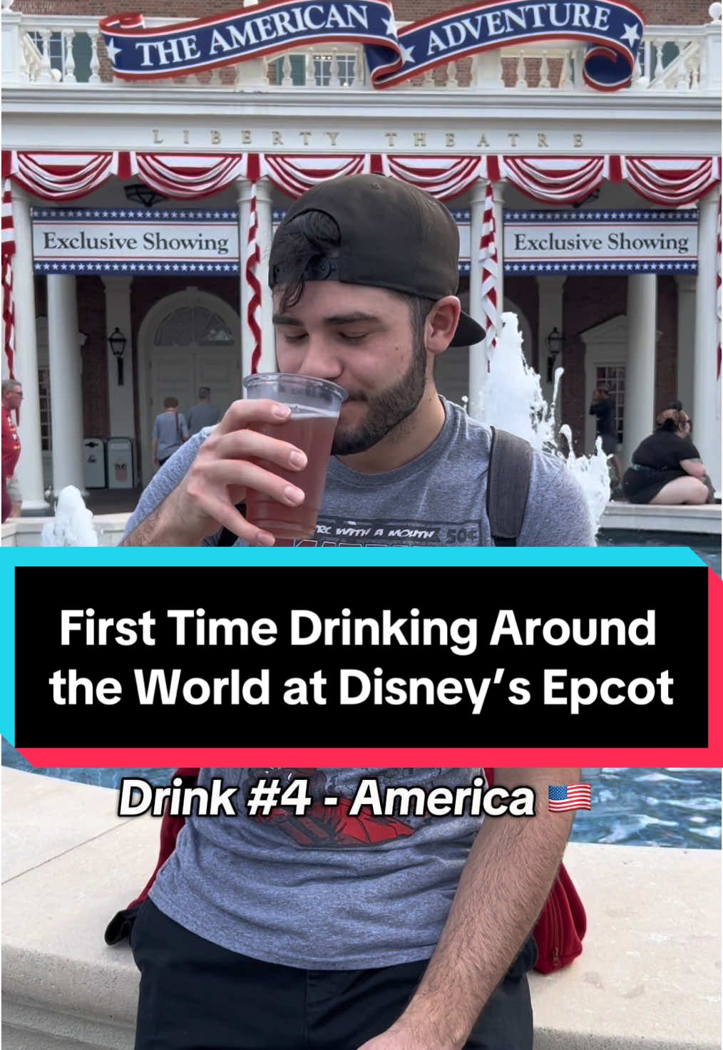 Things start to take a turn in America😂 #disney #disneyworld #epcot #fyp #fypシ #foryoupage #fypシ゚viral 
