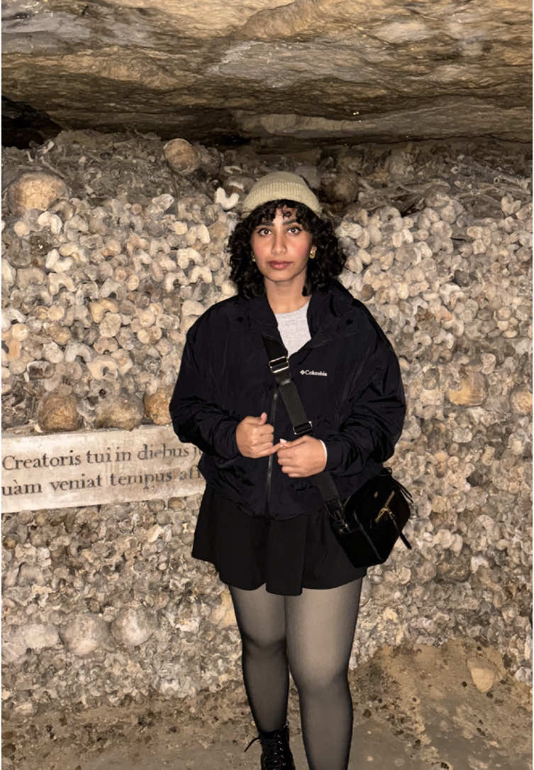 The Catacombs underneath Paris 🪦 #paris #france #travel #tourist #explore #fyp #fypシ #foryoupage #traveltiktok #parisfrance #paristravel #sightseeing #travellife 