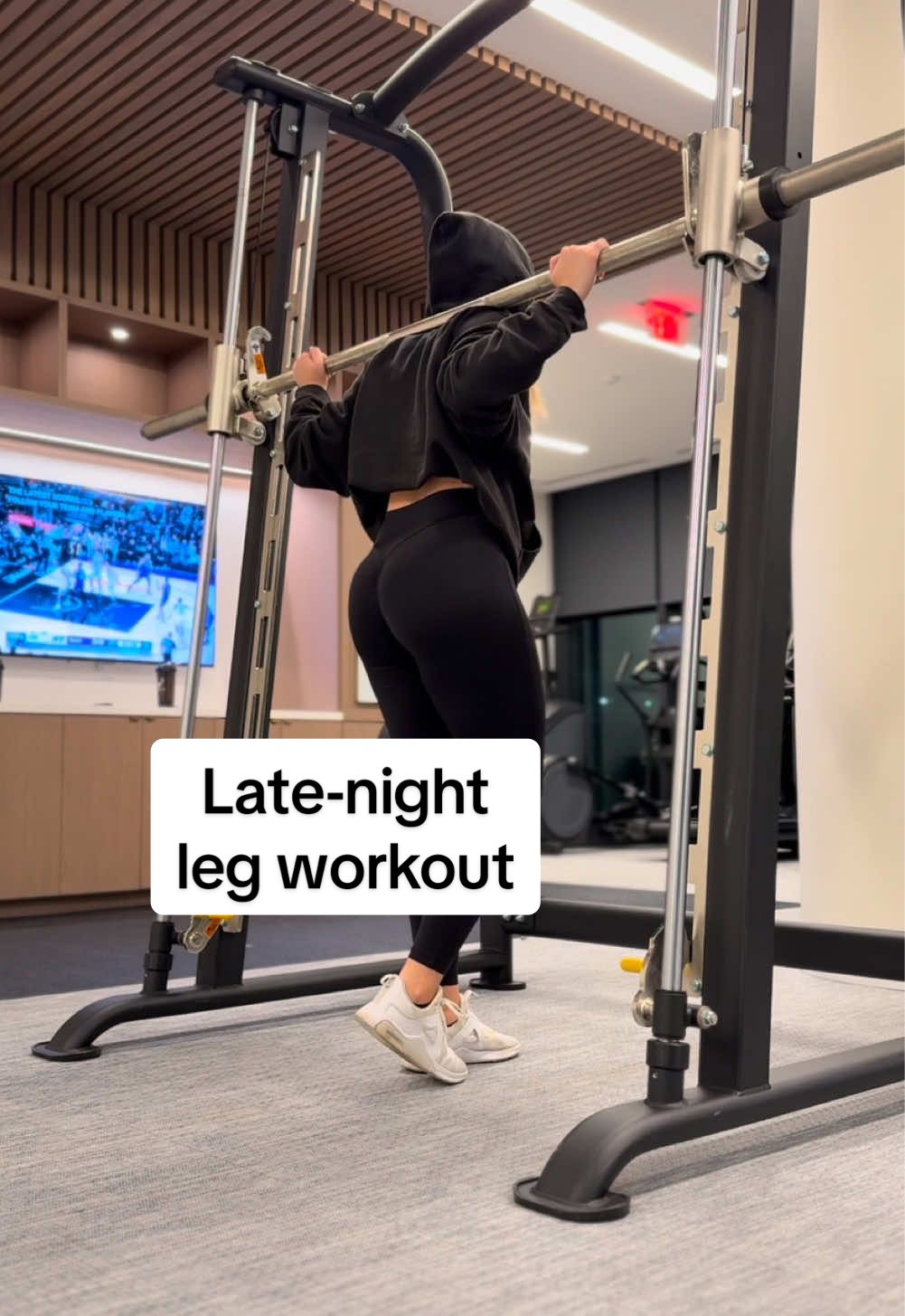 Even a late-night, low-energy workout is better than nothing. Keep going. ✨ #gymmotivation #gymtherapy #latenightworkout #LegDay #mentalhealthmatters #gym #workoutsforwomen #strengthtraining #fitnessmotivation #noexcuses 