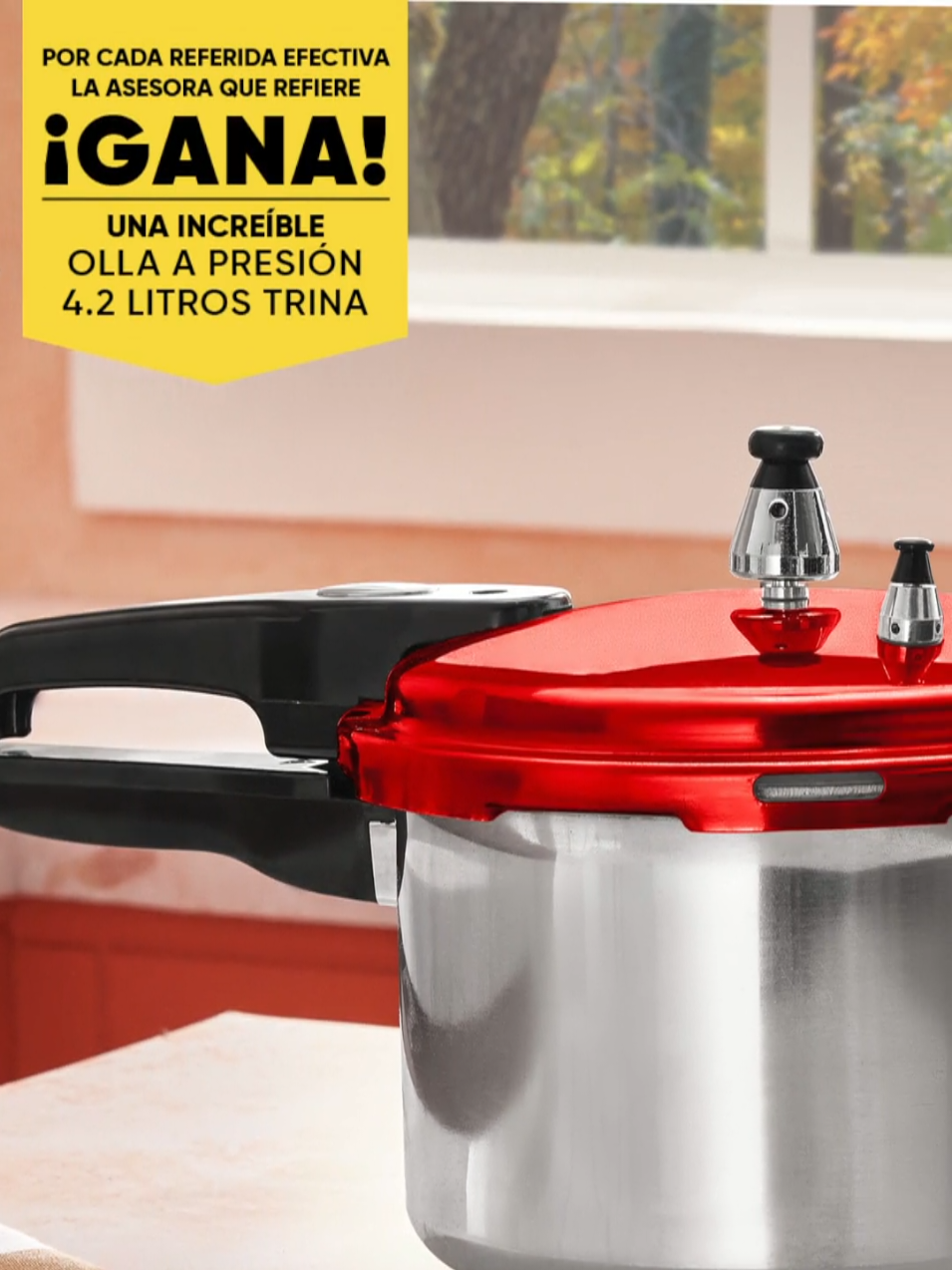 *CONCURSO DE REFERIDOS C04* En C04 GANA ESTA HERMOSA *OLLA A PRESIÓN 4.2 LITROS TRINA* Por cada asesoras que refieras!! llévate tu Olla  a Presión a más referidas, GANAS MÁS OLLAS A PRESIÓN!!!! #azzorti #livva #lotienestodo 