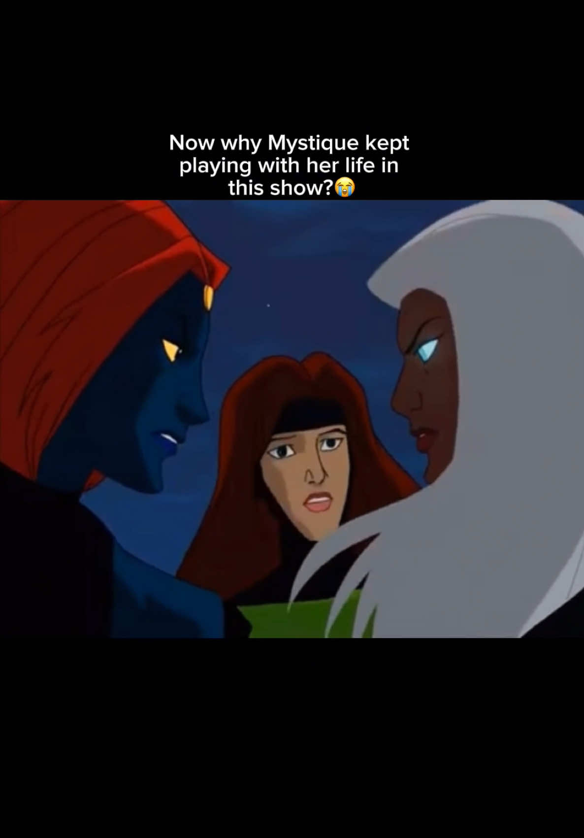 Jean knew she had to step in and save that girl😭 #storm #ororomunroe #mystique #jeangrey #xmenevolution #xmen #marvel 