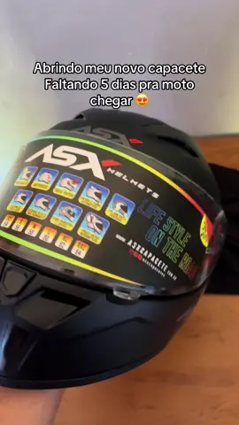 Meu novo capacete Asx City 😍 Faltando 5 dias pra moto chegar #fan160 #consorciohonda #contemplado #asx #capacete
