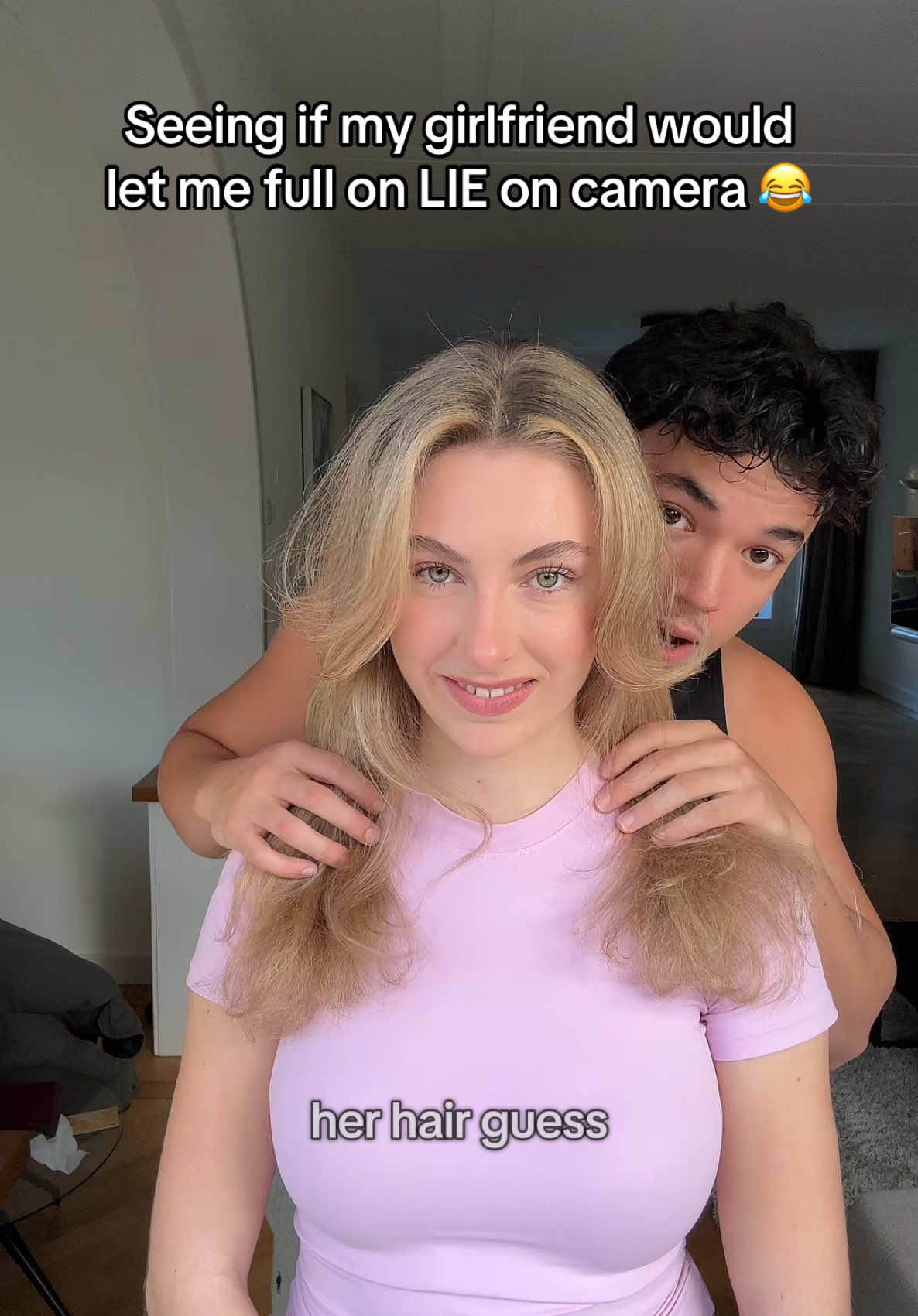 how could anyone be more cute 😭😭 #girlfriendprank #girlfriendtest #couplecomedy #couplegoals #cutegirlfriend #girlfriendreaction 