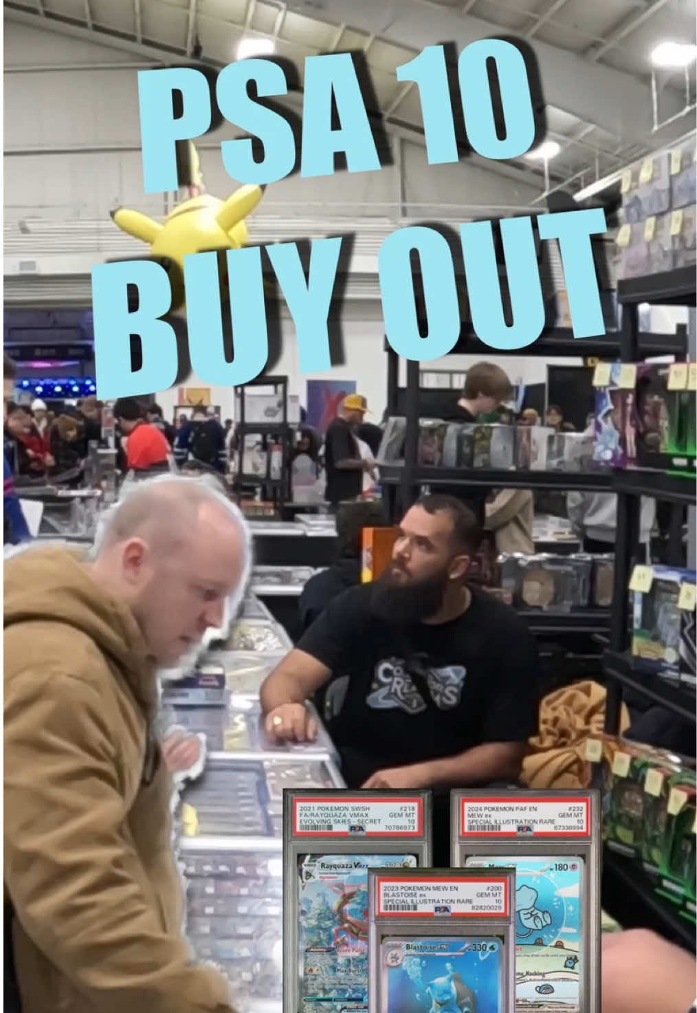 3 EPIC SLABS GOING TO A NEW HOME 🏡  #pokémon #CollectorsRealm #CatchCollectCollect #bubblemew #blastoise #rayquaza #psa10 #vendorpov #Pokemonvendor #pokémontcg #buyselltrade #fyp #pokemoncontent 