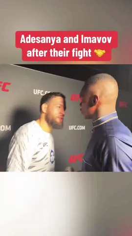 Nothing but #respect 🤝 #UFC #mma #ufcsaudiarabia #adesanya #stylebender (via @RMC Sport Combat)