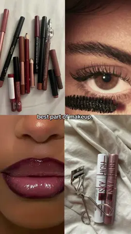 love this part of my makeup routine | #lipliner #mascara #makeup #women #fyp #xcyzba #blowthisup #glowyskin #moodboard 