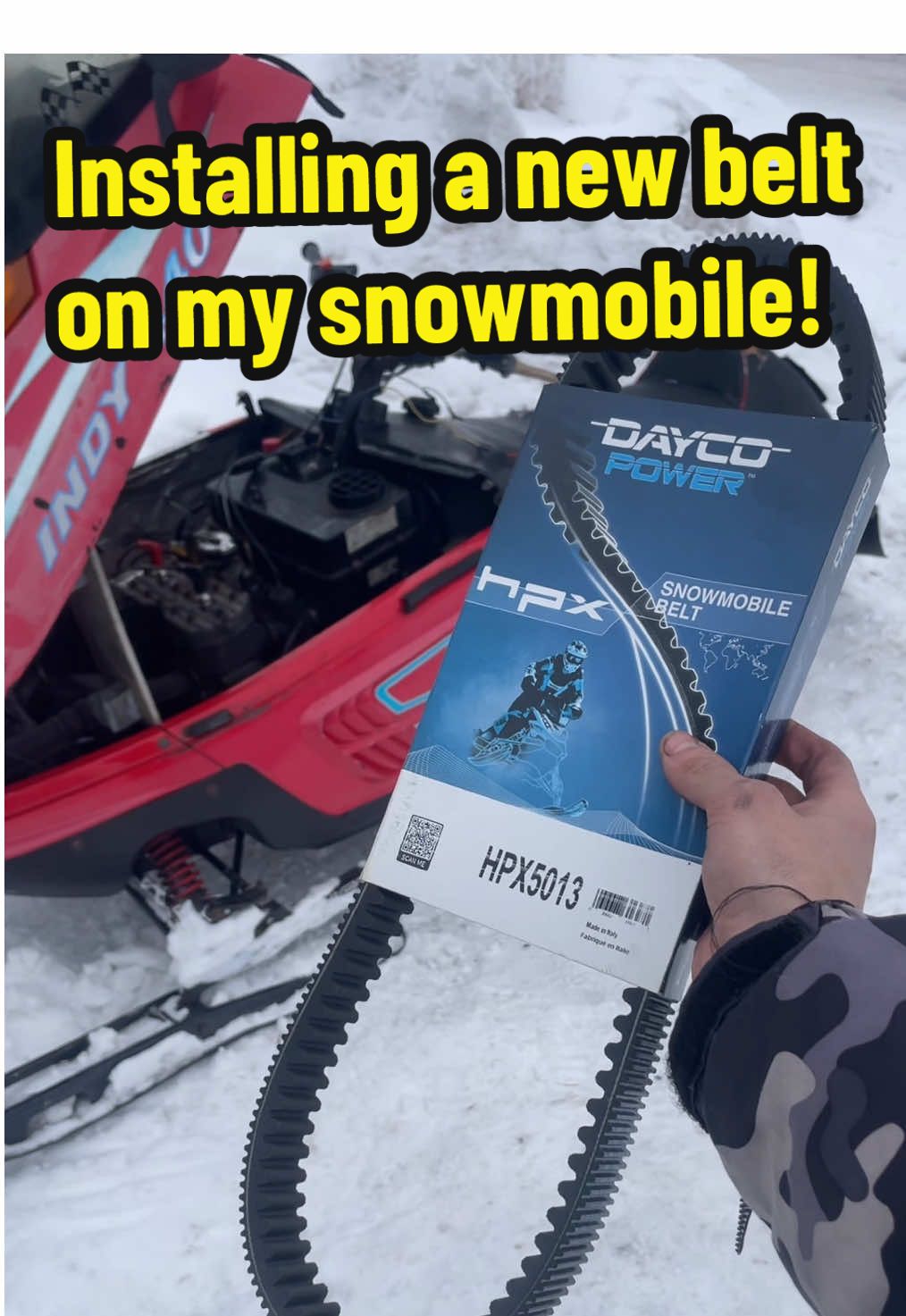 Let’s put a new belt on the $250 snowmobile to see if that fixes our bogging issue! 🙏🔥 I’m pretty sure the new belt is a lot better I’m gonna take it on some test rides! 🤔🤘 #darzrt #snowmobile #sledtok #polarissnowmobiles #yz125 #mototok #foryou #fyp  
