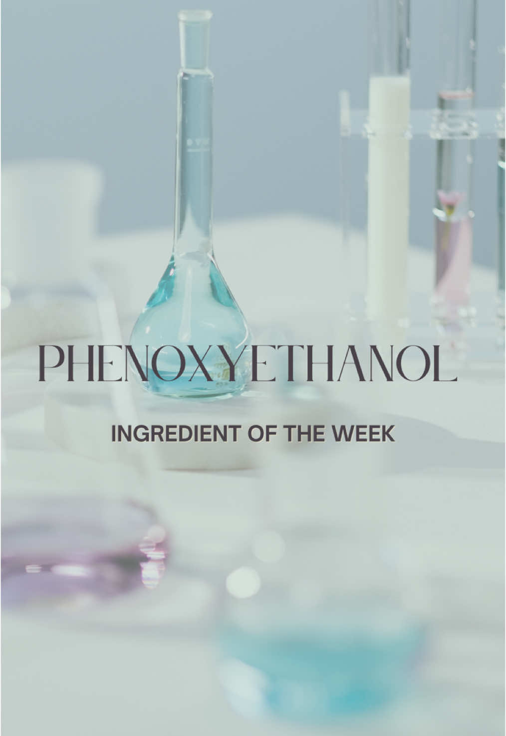 Chemist 👩🏼‍🔬 Explains Cosmetic Ingredients This weeks ingredient is phenoxyethanol a very popular preservative in skincare, makeup, hair care, you name it.  #cosmeticscience #makeupingredients #skincareingredients 