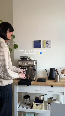 it’s saturday - let’s turn my apartment into a cafe