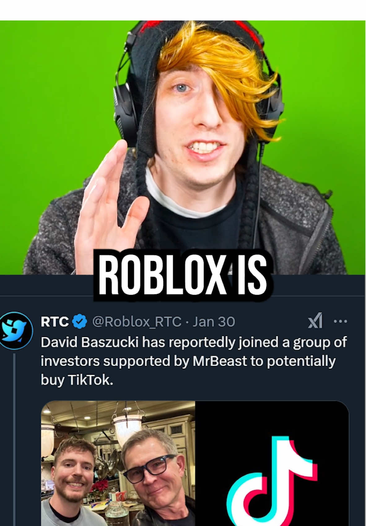 Roblox is buying TikTok!? 🤯😱 #roblox #robloxfyp #tiktok 