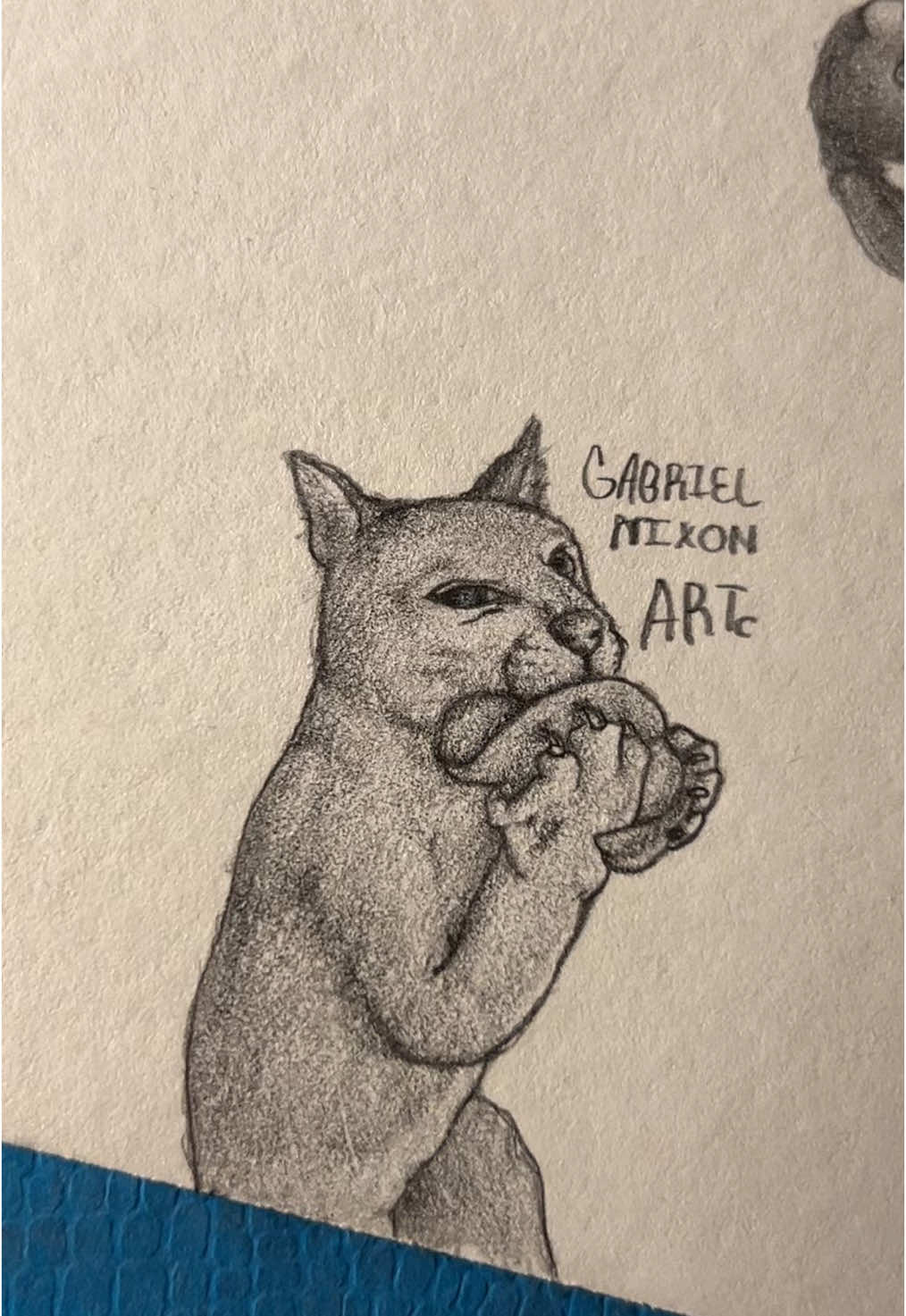 His greed has consumed his impulses🥀        Credit- canostime/IG            #fyp #art #sketch #drawing #cat #evanescence #foryouuuuuuuuuuuuu 