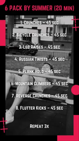 Get those washboard abs by summer! It all starts at home. Comment 