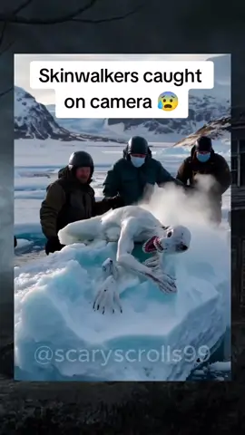 Skinwalkers caught  on camera 😰 #scary #creepy #haunted #skinwalker 