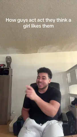 How guys act when they think a girl likes them