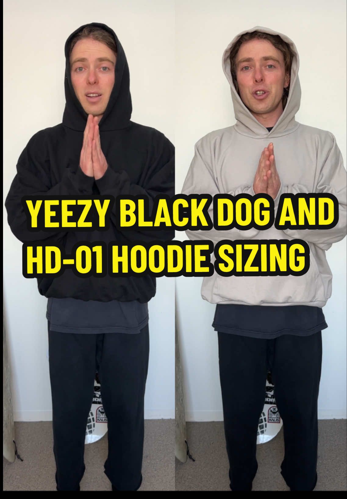 I compared the @YEEZY SPLY black dog hoodie (released earlier last year) and Yeezy HD-01 hoodie (recently released this last December)! The sizing is definitely different. I would definitely say size down for this new HD-01 Hoodie. They are more oversized and a looser fit! Let me know if you bought one and how it fits you! @Ye  #Yeezy #YeezyHoodie #fyp #YeezyGap #tiktok #Streetwear #StreetwearFashion #StreetwearHoodies #Techwear #MinimalStreetwear #OversizedHoodie #HoodieSeason #KanyeWest #YeezyBrand #DrippedOut #HoodieReview #MensFashion #FashionTikTok #OOTD #OutfitInspo #HoodieFits #foryoupage #CasualFits #Hypebeast #Sneakerhead #YeezyOutfits #Darkwear #StreetStyle #TikTokFashion #ForYou
