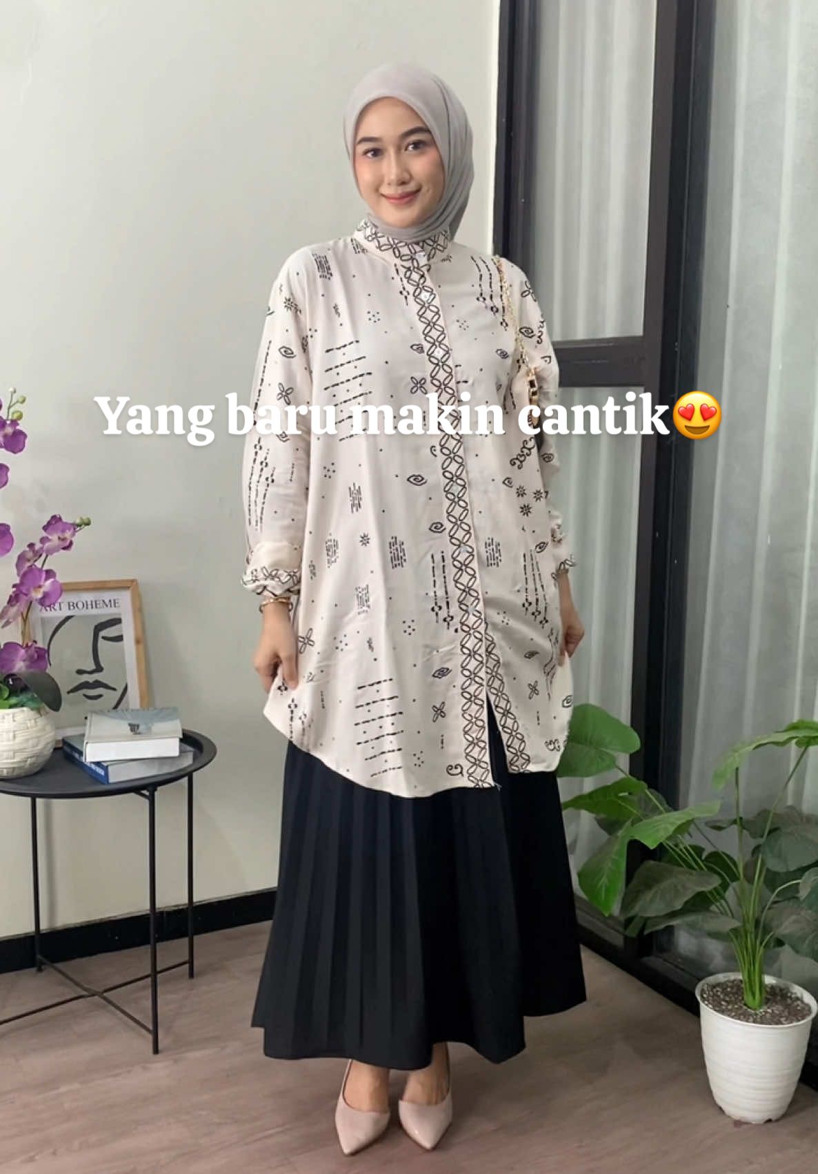 MasyaAllah cantik. Sesimpel ini pun looknya bs trlihat elegant😍#fyp #rayon #umkmindonesia 