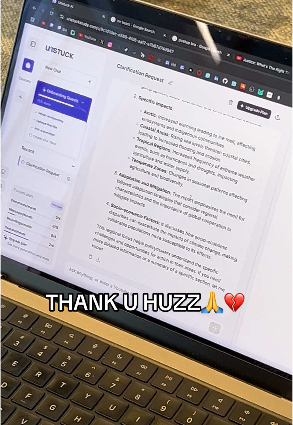 Huzz helping us pass college before gta 6 is crazy #college #ai #study 