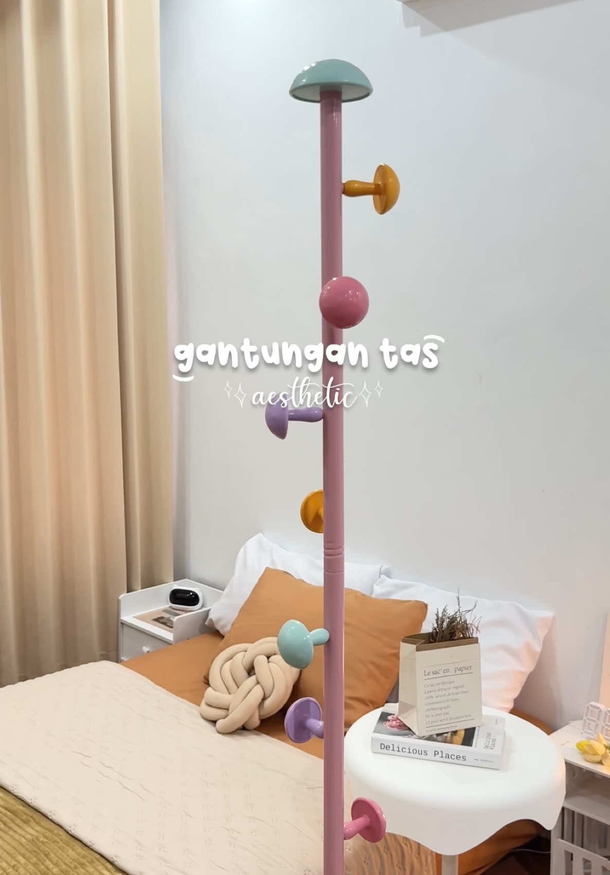 gemes banget kaya jamur💗🎀 #gantungantas #hanger #gantunganbaju #gantunganjamur #dekorkamar #decoration #kamaraesthetic #dekorasikamar #dekor #aesthetic #asmr #asmrsounds #unboxing #fypage #fyp 