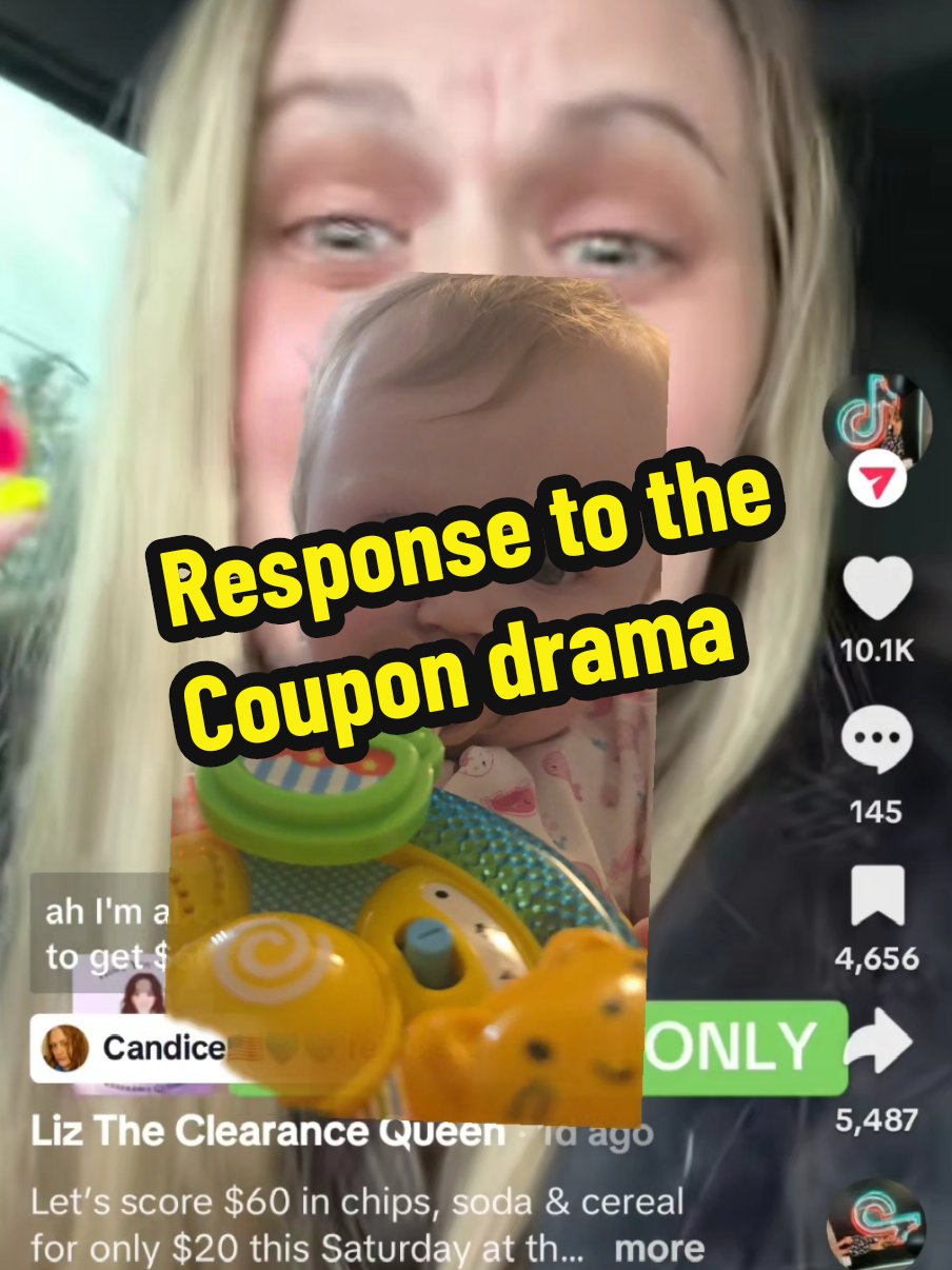 @Liz The Clearance Queen Coupon baby has spoken😂 #couponer #coupondrama #drama #couponing #couponbaby 