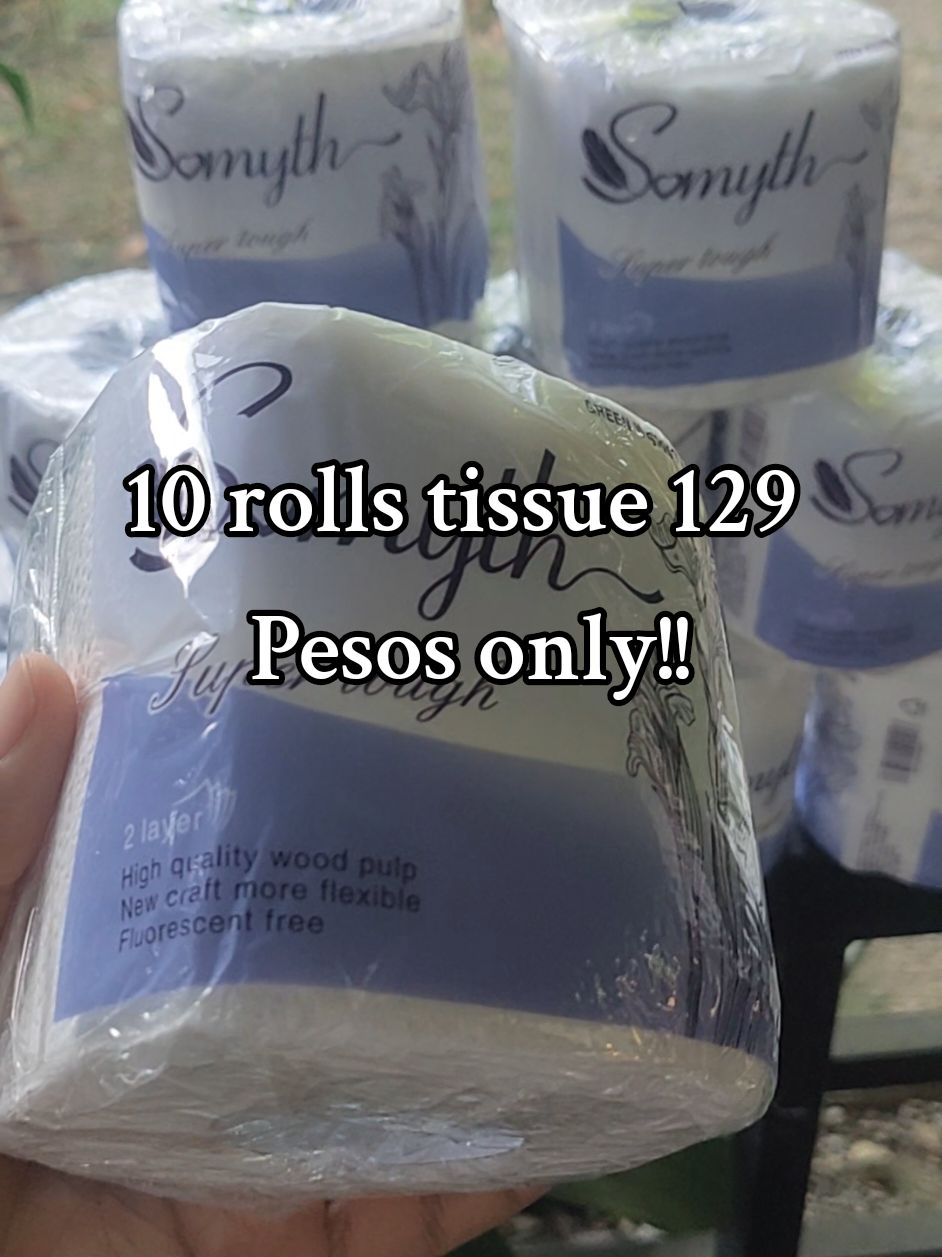 Replying to @momieemzshop  129 Pesos 10 Rolls tissue per pack!!! apaka sulit naman nito mpapatissue is life ka talaga❤ #toiletpaper #tissueislife #tissue #tissuerolls #somythtissue #somythtoiletpaper #somyth #papertoilet #10rollstissue