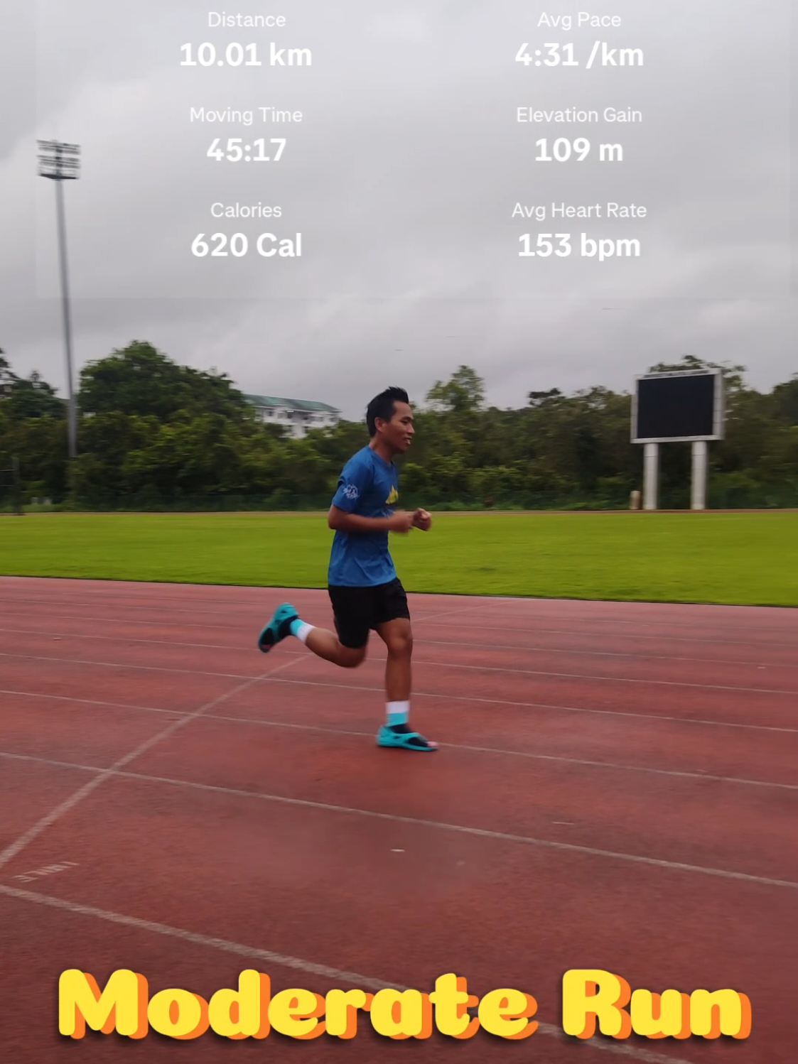 Moderate run merujuk kepada larian dengan intensiti sederhana.lebih pantas daripada larian easy/base tetapi tidak seberat tempo run atau interval run. Ia biasanya berada dalam zon aerobik, di mana anda masih boleh berbual tetapi dengan sedikit kesukaran.  #longdistancerunner #pelarikonten #samarahanrunningclub #training #Running #projekultra #ysandal #kasutlari #ysandalmalaysia #ultrarunner #ndwr #fyppppppppppppppppppppppp #ultrarunning #marathontraining #moderaterun #tipslari #pelaritiktok 