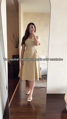 This @LOVITO dress is giving wabi sabi and I loving it 🥰 great for ladies who can never find a dress that fits snugly on them 🥹 #lovitohaul #shopee #shopeehaul #fashiontok 