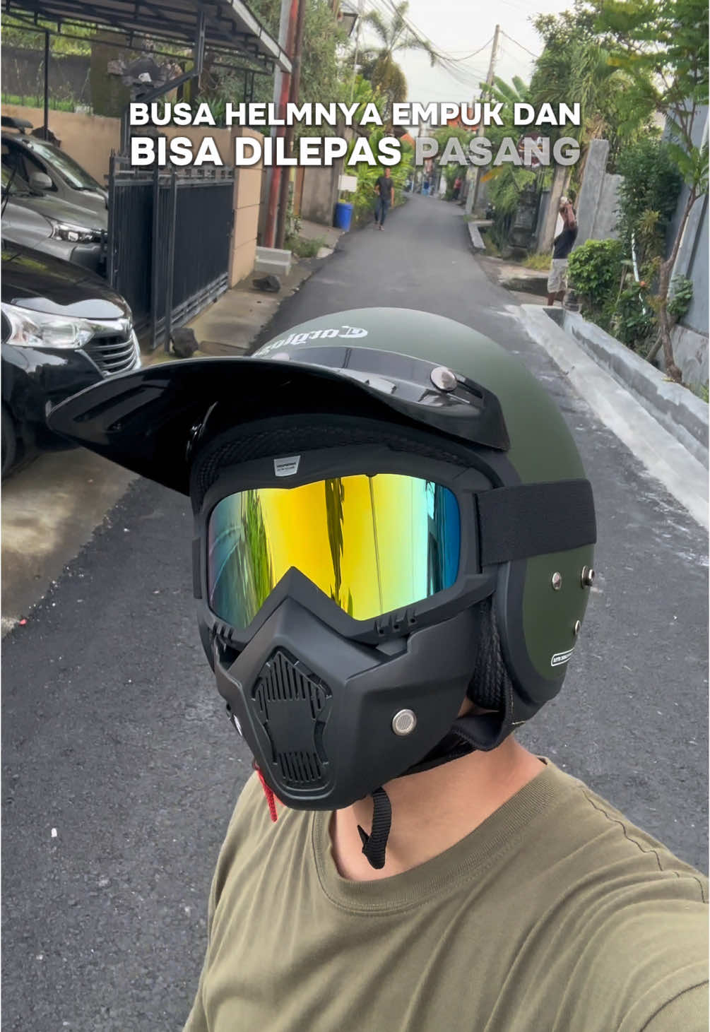 Helm cargloss retro bogo free kacamata google mask helm bogo pet panjang #helm #helmbogo #helmmurah #helmsni #motoran #aksesorismotor 