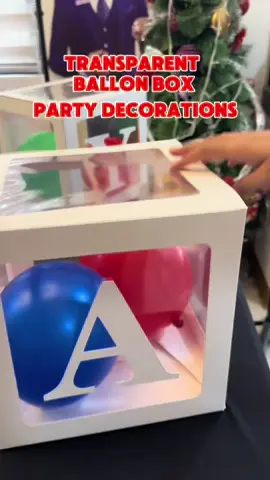 DIY decorations transparent letter box for party #diydecoration #decoration #partybackdrop #transparentballoonbox #partyneeds 
