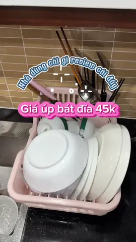 Giá úp bát đĩa chỉ 45k #giadungtienich #giadungnhabep #decorbep #nhabep #giaupbatdiacokhayhungnuoc #xuhuongtiktok 