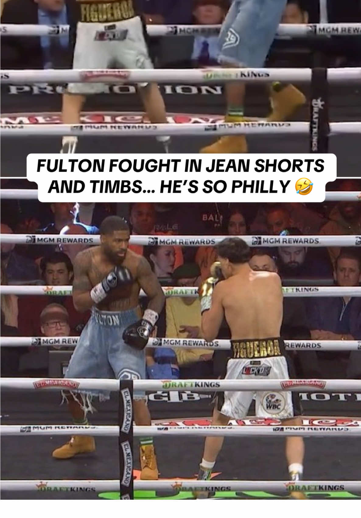 Scooter with the fight fit of the year already. No one is topping this 🥾 #BenavidezMorrell  #stephenfulton #boxing #boxer #timbs #timbaland #philly 