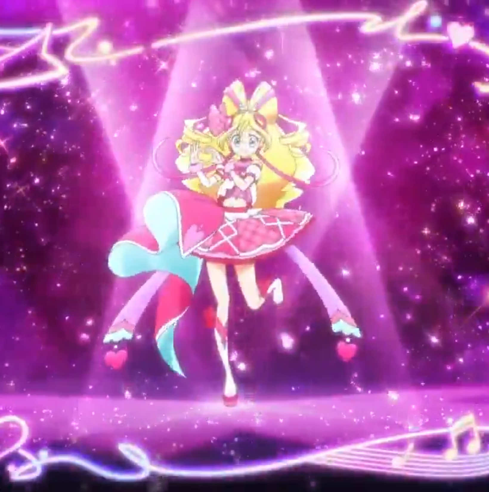 Cure Idol Transformation #Precure #PrettyCure #2025 #Precure2025 #PrettyCure2025 #KimiToIdolPrecure #KimiToIdol #KimiToIdolPrettyCure #YouAndIdolPrecure #CureIdol #SakuraUta #Transformation #PrecureTransformation #PrettyCureTransformation #PinkCure #Pink #IdolHeartBrooch #Idol #Episode1