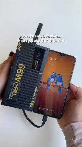 tak nyesal beli powerbank container ni! Penyelamat hidup 😌 #powerbankcontainer #powerbank80000mah #80000mah #80000mahpowerbank #powerbankheavyduty #powerbank 