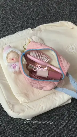 pouch lucuuu🐰💗 #pouch #pouchmakeup #pouchaesthetic #pouchserbaguna #pouchlucu #pouchpuffy 