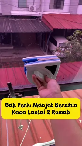 Bersikan Kaca Luar Jendela dengan Mudah pakak Pembersih Kaca Magnetik Dua Sisi #pembersihkaca #pembersihkacamagnetik #pembersihserbaguna 